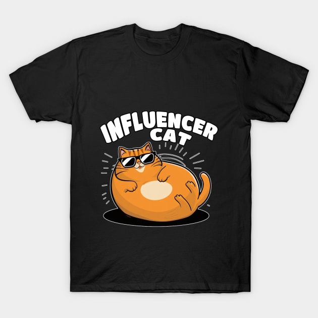 Funny influencer cat T-Shirt by PetODesigns